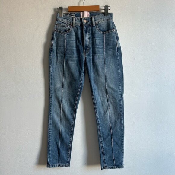 Revice Sz 27 Denim Star Back Exposed Seems Tappered Legs Jeans - Picture 2 of 12